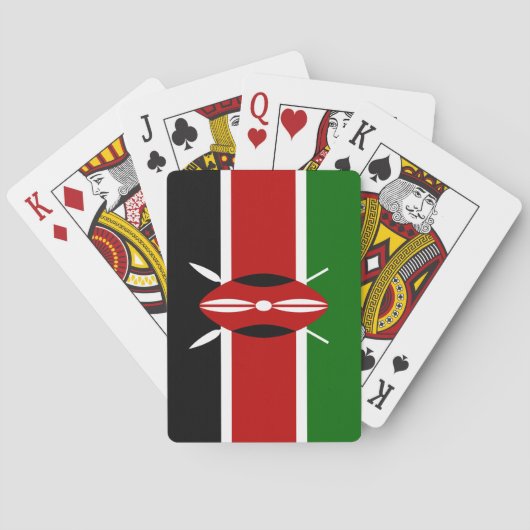 Jeu De Cartes Drapeau kényan (Kenya) (dos)