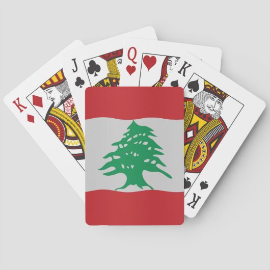 Jeu De Cartes Drapeau libanais (dos)