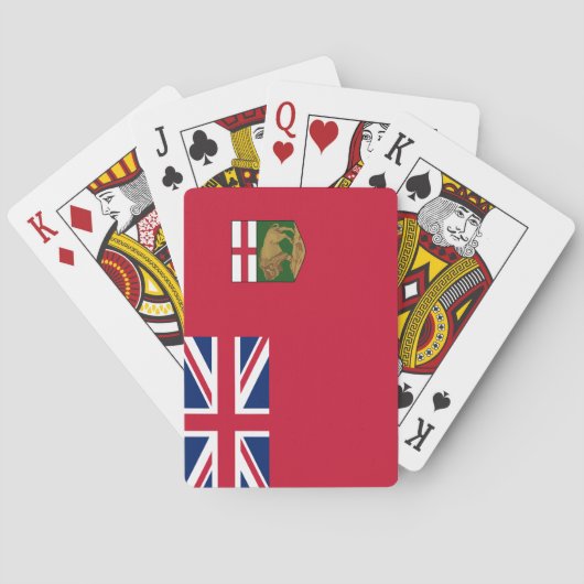 Jeu De Cartes Drapeau Manitoba (dos)