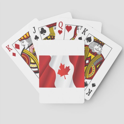 Jeu De Cartes Drapeau Maple Leaf Canada (dos)