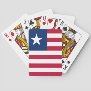 Jeu De Cartes Drapeau national du monde du Libéria