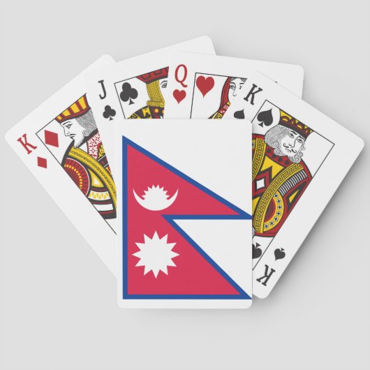 Jeu De Cartes Drapeau national du monde du Népal (dos)