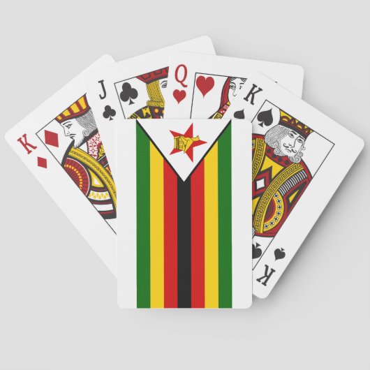 Jeu De Cartes Drapeau national du monde du Zimbabwe (dos)