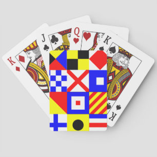 Jeu De Cartes Drapeau Nautique Lecture Cartes