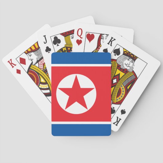 Jeu De Cartes Drapeau nord-coréen (dos)