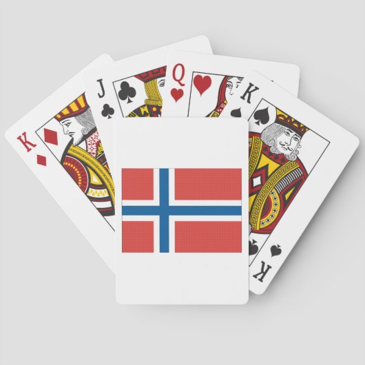 Jeu De Cartes Drapeau norvégien (dos)