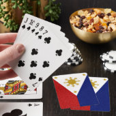 Jeu De Cartes Drapeau Parties scintillant des Philippines (In Situ)