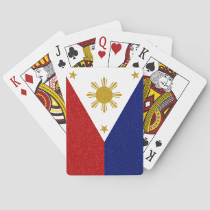Jeu De Cartes Drapeau Parties scintillant des Philippines