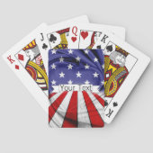 Jeu De Cartes Drapeau patriotique américain (dos)
