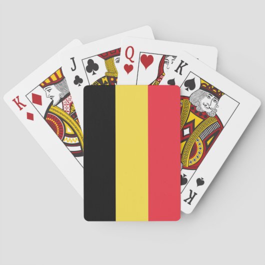 Jeu De Cartes Drapeau patriotique belge (dos)