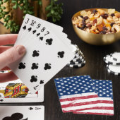 Jeu De Cartes Drapeau peint des Etats-Unis (In Situ)