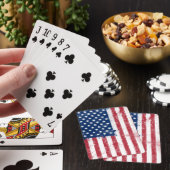 Jeu De Cartes Drapeau peint des Etats-Unis (In Situ)