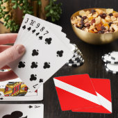 Jeu De Cartes Drapeau Plongée Plongée Plongée Plongée Diver Down (In Situ)