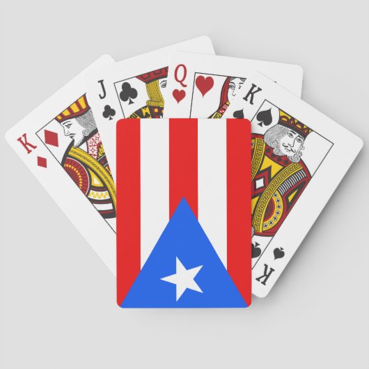 Jeu De Cartes Drapeau portoricain (Porto Rico) (dos)