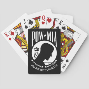 Jeu De Cartes Drapeau POW MIA : Soldats disparus de la guerre du