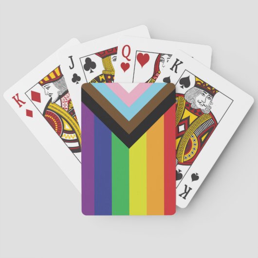 Jeu De Cartes Drapeau progressiste LGBTQIA (dos)