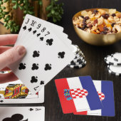 Jeu De Cartes Drapeau simple de la Croatie (In Situ)