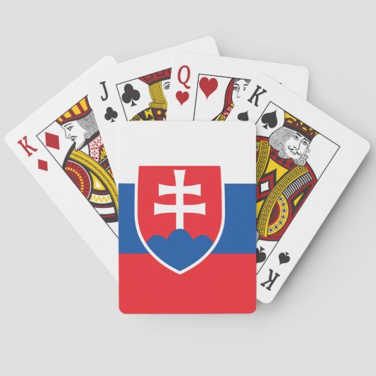 Jeu De Cartes Drapeau Slovaquie (dos)