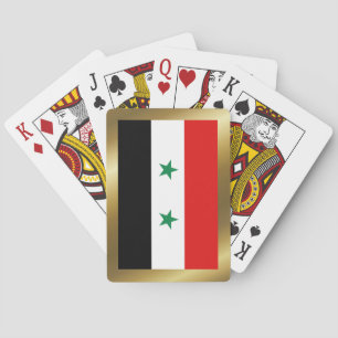 Jeu De Cartes Drapeau Syrie Jouer des cartes