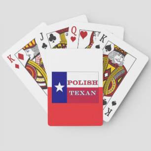 Jeu De Cartes Drapeau texan polonais