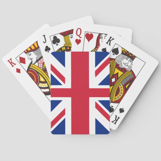Jeu De Cartes Drapeau Union Jack du Royaume-Uni (dos)