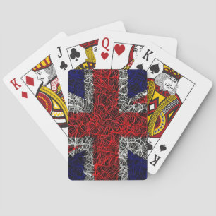 Jeu De Cartes Drapeau Union Jack Royaume-Uni patriotique