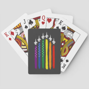 Jeu De Cartes Drapeau Vintage américain patriotique LGBTQ 4 juil