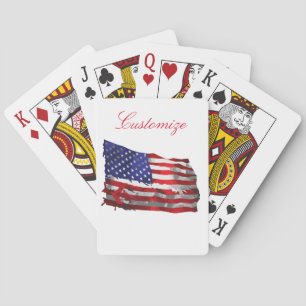Jeu De Cartes Drapeau vintage américain Thunder_Cove