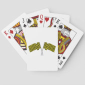 Jeu De Cartes Drapeaux de course jaunes et noirs (dos)