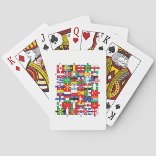 Jeu De Cartes Drapeaux des pays du pavillon international