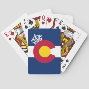 Jeu De Cartes drapeaux du Colorado couronne royale cartes à joue