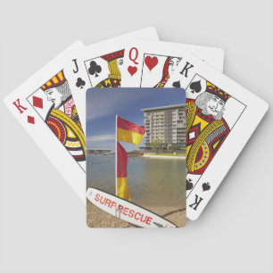Jeu De Cartes Drapeaux et planche de sauvetage de surf