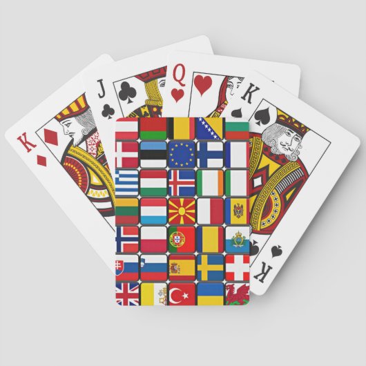 Jeu De Cartes Drapeaux mondiaux. (dos)
