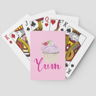 Jeu De Cartes Dreamy Cupcake rose avec Yum framboise!