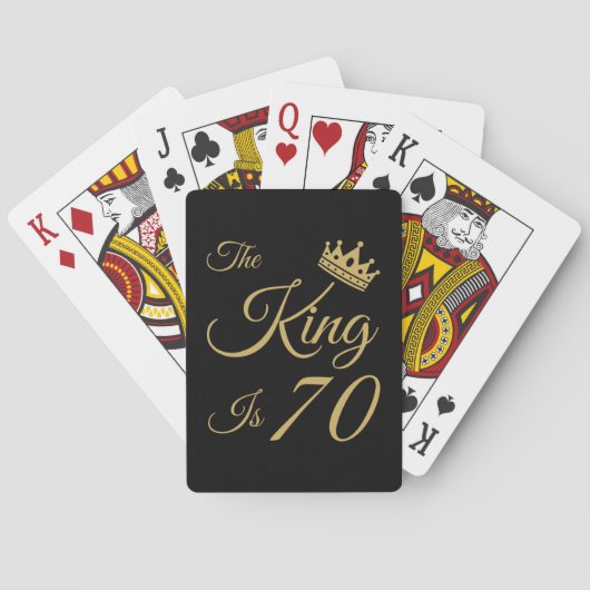 Jeu De Cartes Drôle 70ème anniversaire pour les hommes (dos)