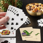 Jeu De Cartes Drôle alligator vert cuisine dessin animé (In Situ)