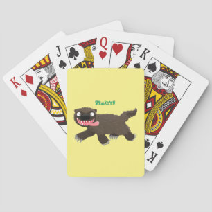 Jeu De Cartes Drôle animal avide de carcajou