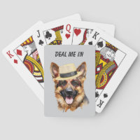 Drôle Berger Allemand Chien Deal Me Deal In