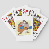 Jeu De Cartes Drôle Cartoon Bulldog Boxer Chien (dos)