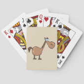 Jeu De Cartes Drôle cheval derpy stupide étalon brun (dos)