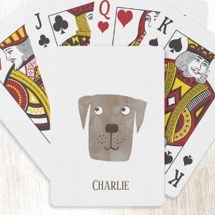 Jeu De Cartes Drôle Chocolat Labrador Retriever Chien Nom Person