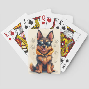 Jeu De Cartes Drôle de Berger Belge Chien Kawaii
