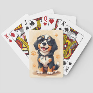Jeu De Cartes Drôle de Grand Chien de Montagne Suisse Kawaii