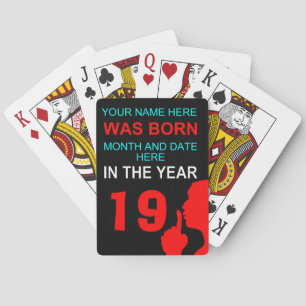 Jeu De Cartes drôle de secret d'anniversaire