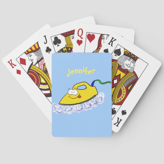Jeu De Cartes Drôle dessin animé linge de fer (dos)