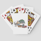 Jeu De Cartes Drôle Glamping Cartoon Camping de luxe (dos)