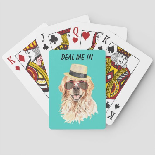 Jeu De Cartes Drôle Golden Retriever Devenir (dos)