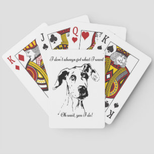 Jeu De Cartes Drôle grand Danse Goutté Chien Humour Citation