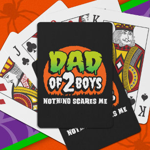Jeu De Cartes Drôle Halloween Rien ne me fait peur Papa de 2 gar