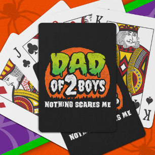 Jeu De Cartes Drôle Halloween Rien ne me fait peur Papa de 2 gar